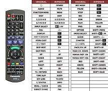 Panasonic DMR-XS400 náhradní dálkový ovladač jiného vzhledu