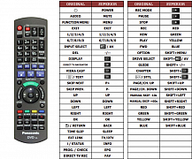 Panasonic DMR-XS400IR6 náhradní dálkový ovladač jiného vzhledu