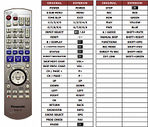 Panasonic DMRE-S35V náhradní dálkový ovladač jiného vzhledu