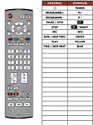 Panasonic EUR7651030A náhradní dálkový ovladač jiného vzhledu