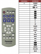 Panasonic N2QAYB000014 náhradní dálkový ovladač jiného vzhledu