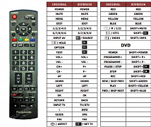 Panasonic N2QAYB000228 náhradní dálkový ovladač jiného vzhledu