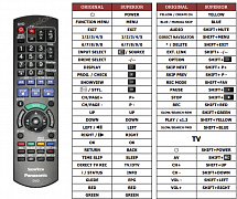 Panasonic N2QAYB000344 náhradní dálkový ovladač jiného vzhledu