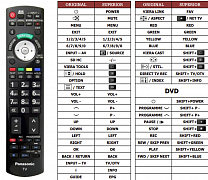 Panasonic N2QAYB000353 náhradní dálkový ovladač jiného vzhledu