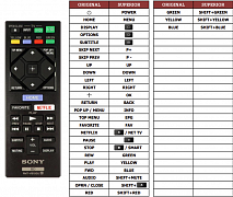 Sony BDP-S6500 náhradní dálkový ovladač jiného vzhledu