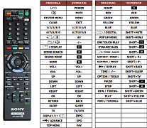 Sony BVD-E301 náhradní dálkový ovladač jiného vzhledu