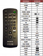 Sony CMT-FX200 náhradní dálkový ovladač jiného vzhledu