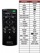 Sony CMT-X5CD náhradní dálkový ovladač jiného vzhledu