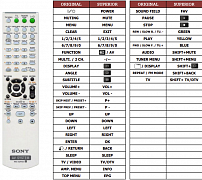 Sony DAV-DZ200 náhradní dálkový ovladač jiného vzhledu