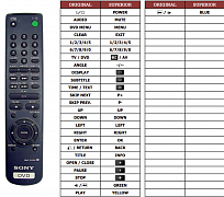 Sony DVP-336 náhradní dálkový ovladač jiného vzhledu