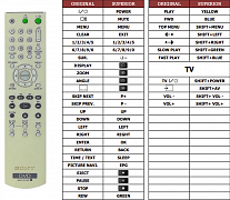 Sony DVP-NS30 náhradní dálkový ovladač jiného vzhledu