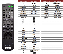 Sony DVP-NS400D náhradní dálkový ovladač jiného vzhledu