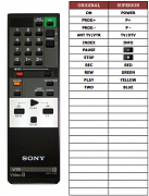 Sony EV-S650PS náhradní dálkový ovladač jiného vzhledu