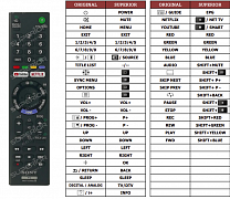 Sony KD-55EX7077 náhradní dálkový ovladač jiného vzhledu