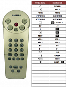 Philips 1212PHILETTA náhradní dálkový ovladač jiného vzhledu