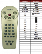 Philips 142821IR-14B náhradní dálkový ovladač jiného vzhledu