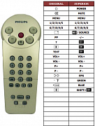 Philips 142932IR-39R náhradní dálkový ovladač jiného vzhledu