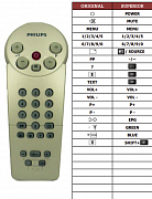 Philips 14AA2332 náhradní dálkový ovladač jiného vzhledu
