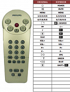 Philips 14CN2001-50X náhradní dálkový ovladač jiného vzhledu