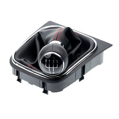 Řadící páka s manžetou VW GOLF V 2003 - 2008 5st Black/Red