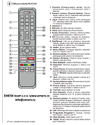 Český návod pro dálkový ovladač Finlux RC43160,  TVF32FFF5670 originální dálkový ovladač