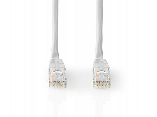 Kabel UTP 1x RJ45 - 1x RJ45 Cat5e 10m WHITE NEDIS CCGT85100WT100