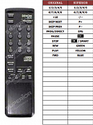 Denon DCD-660 náhradní dálkový ovladač jiného vzhledu