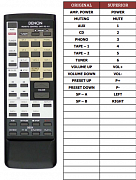 Denon RC-151 náhradní dálkový ovladač jiného vzhledu