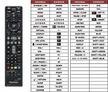 Pioneer AKB72913802 náhradní dálkový ovladač jiného vzhledu