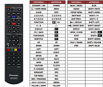 Pioneer BDP-160 náhradní dálkový ovladač jiného vzhledu