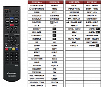 Pioneer BDP-180 náhradní dálkový ovladač jiného vzhledu