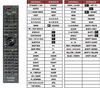 Pioneer BDP-450 náhradní dálkový ovladač jiného vzhledu