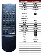 Pioneer CU-CLD108 náhradní dálkový ovladač jiného vzhledu