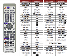 Pioneer DVR-420H náhradní dálkový ovladač jiného vzhledu