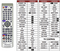 Pioneer DVR-5100H náhradní dálkový ovladač jiného vzhledu