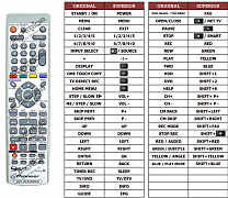 Pioneer DVR-530H náhradní dálkový ovladač jiného vzhledu