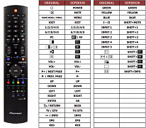 Pioneer PDP4280XA náhradní dálkový ovladač jiného vzhledu