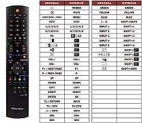 Pioneer PDP436SXE náhradní dálkový ovladač jiného vzhledu