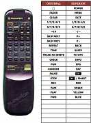 Pioneer PDR-04 náhradní dálkový ovladač jiného vzhledu