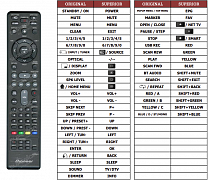 Pioneer S-BD303 náhradní dálkový ovladač jiného vzhledu