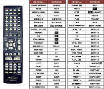 Pioneer VSX-528K náhradní dálkový ovladač jiného vzhledu
