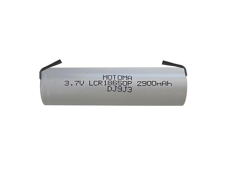 Baterie nabíjecí Li-Ion 18650 3,7V/2900mAh 3C MOTOMA s páskovými vývody