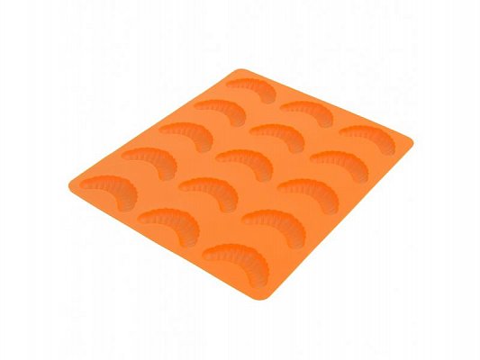 Forma na pečení ORION Rohlíček 15 silikon oranžová