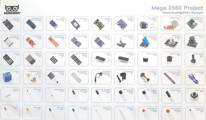 Modul Arduino UNO R3, Starter Kit Mega2560