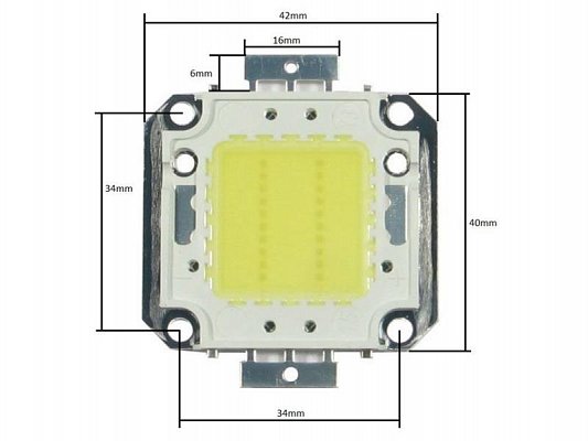 Čip Epistar 20W, 3000K