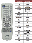 JVC 6711R1P0374 náhradní dálkový ovladač jiného vzhledu