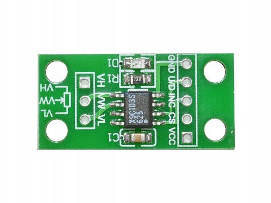 Digitální potenciometr 10kohm, modul s X9C103S