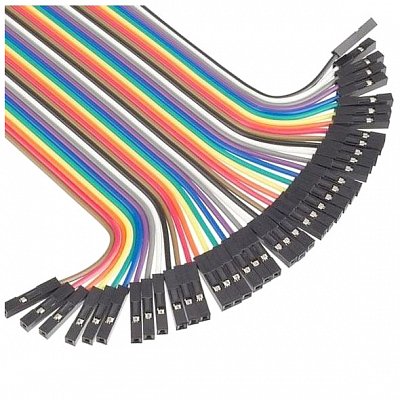 Propojovací vodiče dupont 40pin, délka 20cm, samice-samice