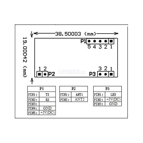 Modul RFID EM4100 125kHz