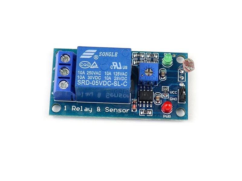 Světelný spínač, světlocitlivý senzor s relé, modul s LM393